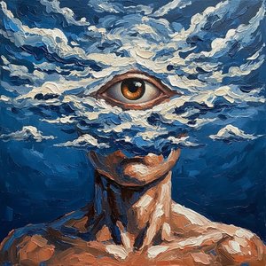 The Celestial Observer: A Monumental Vision Of Cloud And Infinite Soul — Laurent Baudry