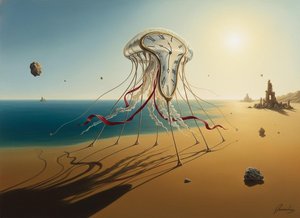 The Chronos Medusa: An Eternal Drift Through Liquid Time — Jacques Villedieu