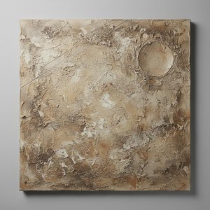 Eroded Monolith: A Meditative Study In Earthly Textures And Primordial Shadows — David Moreau