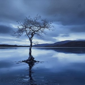 Solitude In Indigo: The Silent Sentinel — Jacques Villedieu