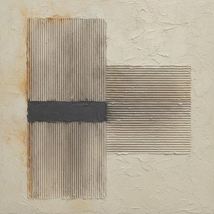 Charcoal Striations Upon Weathered Taupe And Cream Relief — David Moreau