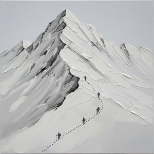 Monolithic Silence: A Sculptural Study Of Eternal Glacial Peaks And Solitary Ascent — David Moreau