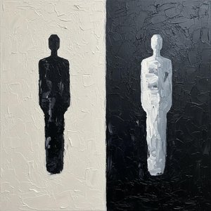Monolithic Duality: A Sculptural Study Of Shadow And Light In Eternal Contrast — Laurent Fabre