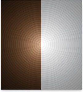 Symmetrical Resonance: Gradient Echoes Between Ochre Warmth And Lunar Gray Silence — Laurent Fabre