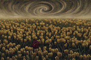 The Solitary Anomaly Amidst The Ochre Vortex — Jacques Villedieu