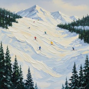 A Singular Descent Through Sculpted Frost And Vibrant Alpine Light — David Moreau