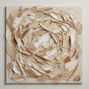 Sculptural Radiance Of Ivory And Cream In A Centrifugal Monochromatic Flow — David Moreau