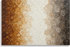 Rhythmische Topografien In Ocker Und Holzkohle: Eine Singuläre Meditative Impasto-studie — David Moreau