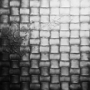 Monolithic Grayscale Grid: A Sculptural Study Of Ordered Chaos And Tactile Depth — David Moreau