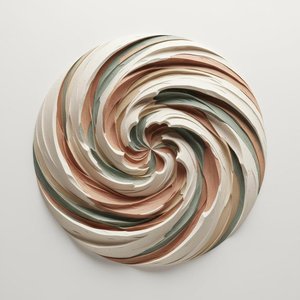 Earthen Spiral In Motion: A Monumental Study Of Meditative Sculptural Relief — David Moreau