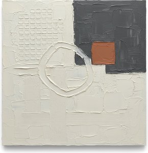 Monolithic Silence: A Sculptural Study Of Charcoal Shadows And Terracotta Light — Laurent Fabre