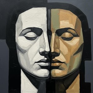 Dualistischer Monolith: Eine Skulpturale Studie Von Licht Und Erdener Essenz — Laurent Fabre