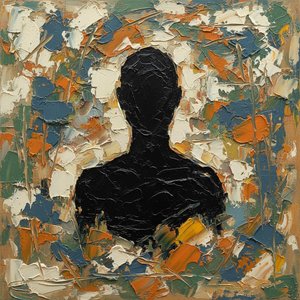 Ephemeral Void: A Monumental Study Of Shadow And Radiant Impasto Gestures — Christian Noiret