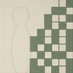 Ephemeral Silhouette Amidst The Ordered Descent Of Muted Olive Geometry — Laurent Fabre