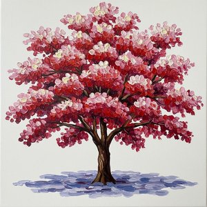 Vergängliche Blüte: Eine singuläre Impasto-Studie von Gelassenheit und der Strahlkraft von Rosenblüten