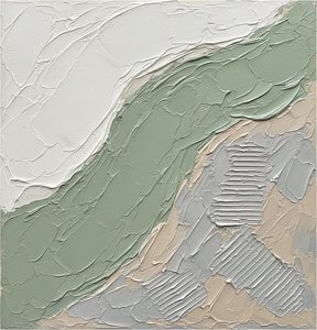 Ethereal Strata Of Sage And Sand In A Sculptural Monolithic Study — David Moreau