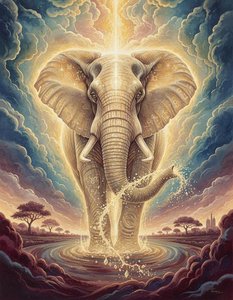 The Emanation Of Eternal Wisdom: A Celestial Descent — Jacques Villedieu
