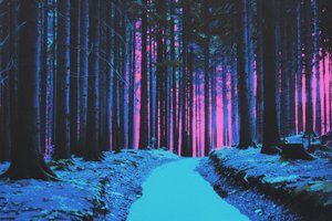 Neon Nocturne: The Cyan Corridor — Jacques Villedieu