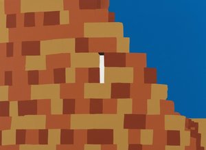 Monolith In Azure: A Study Of Earth And Void — Jacques Villedieu