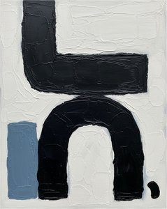 Monolithic Silence: A Sculptural Study Of Weight And Muted Blue Shadows — Laurent Fabre