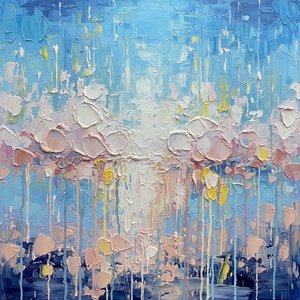 Luminous Horizon: A Singular Study Of Celestial Light And Fluid Impasto Motion — Christian Noiret