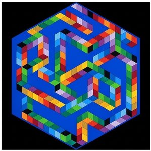 Chromatic Labyrinth Of Infinite Order Within A Singular Hexagonal Void — Jean-paul Blanchet