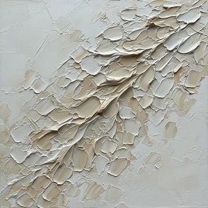 Ethereal Strata Of Ivory: A Monumental Study In Sculptural Impasto And Light — David Moreau