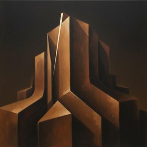Monolithische Schatten In Ocker: Eine Singuläre Studie Ewiger Architektonischer Stille