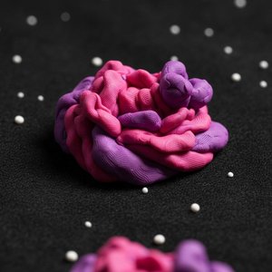 Celestial Ribbons: A Study In Magenta Strata — Nathalie Moreau