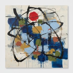 Crimson Orbit Amidst The Kinetic Chaos Of Intertwined Midnight Gestures — Christian Noiret
