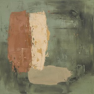 Earthen Monoliths in Sage: A Singular Study of Weathered Serenity and Timeless Texture