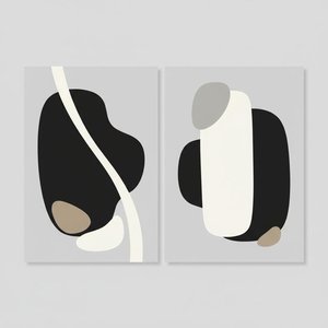 Flux Éthéré : Un Diptyque Monochromatique De Mouvement Organique Serein Et D'harmonie Minimaliste