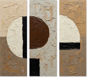 Monolithic Echoes In Earth And Shadow: A Sculptural Triptych Of Eternal Stability — Laurent Fabre
