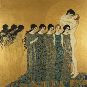 Eternal Resonance In Gilded Radiance: A Celestial Procession — Marc Duvallier