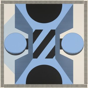 Celestial Symmetry In Periwinkle: A Monumental Study Of Geometric Equilibrium And Serenity — Jean-paul Blanchet