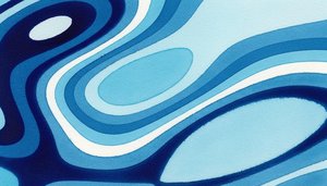 Cerulean Resonance: A Study in Fluidity