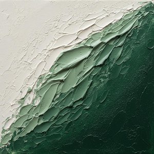 Maree Verdanti Monolitiche: Uno Studio Scultoreo Tra Impasto Forestale Profondo E Luce — David Moreau