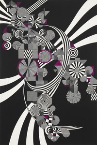 Kinetic Convergence In Magenta And Void — Jacques Villedieu