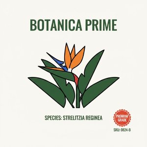 Strelitzia Reginae: A Monumental Study In Botanical Symmetry And Vibrant Serenity — Béatrice Cartier