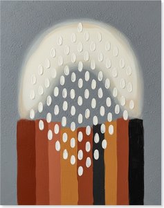 Halo Éthéré Sur Des Monolithes Terrestres Dans Une Étude Méditative De La Lumière Et De La Texture — David Moreau