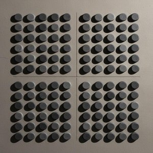 The Architecture Of Silence: Rhythmic Charcoal Discs In Sanded Relief — David Moreau