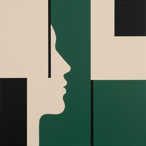 Architectonics Of Silence: A Profile Within Measured Geometry's Deep Green Embrace — Laurent Fabre