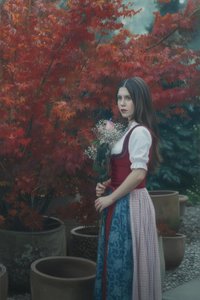 Crimson Stillness In The Orchard Of Memory — Jacques Villedieu