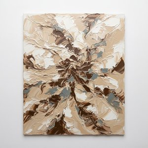 Earthen Centrifuge: A Monumental Study Of Radial Motion And Sculptural Impasto Texture — David Moreau