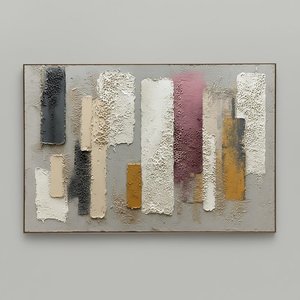 Monolithic Echoes In Ochre And Charcoal: A Meditative Study Of Rhythmic Verticality — David Moreau