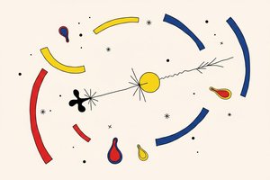 Celestial Orbit Of The Primordial Sun — Jacques Villedieu, Surrealist Biomorphic Abstraction