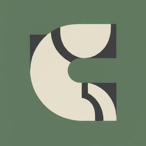 Interlocking Geometry In Olive Hues: A Study Of Contained Serenity — Laurent Fabre