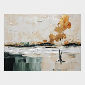 Gilded Totem In Earthly Strata: A Monumental Study Of Silent Melancholy — Christian Noiret