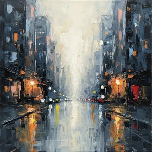 Ombres Monolithiques Dans Une Lueur D'ambre : Une Étude Singulière De La Mélancolie Urbaine — Christian Noiret