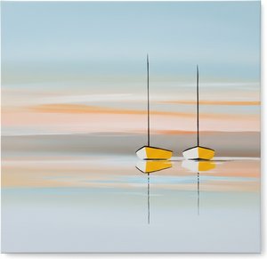 Ätherischer Horizont: Eine Singuläre Meditative Studie Von Stillen Segeln Und Nebligem Morgengrauen — Marion Delorme